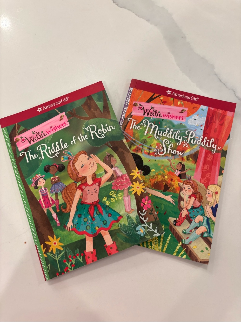 American Girl WellieWishers Storybook Pair - Green & Red Covers
